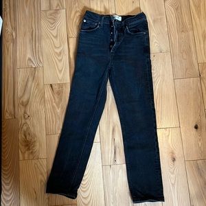 Agolde Riley Jeans Black Size 24